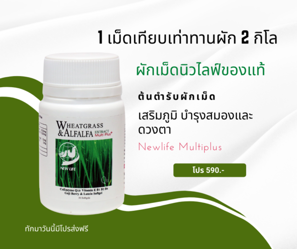 ผักเม็ดนิวไลฟ์สรรพคุณ